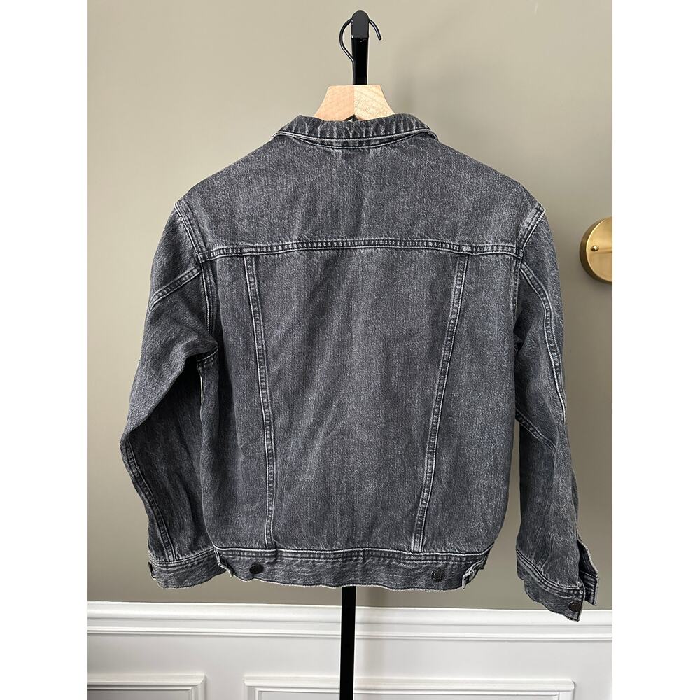 Everlane Washed Black Denim Jacket Small Womens - Picture 4 of 4